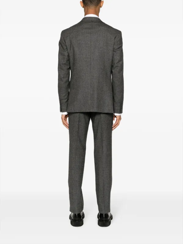 Tagliatore notched-lapel single-breasted Suit | Black