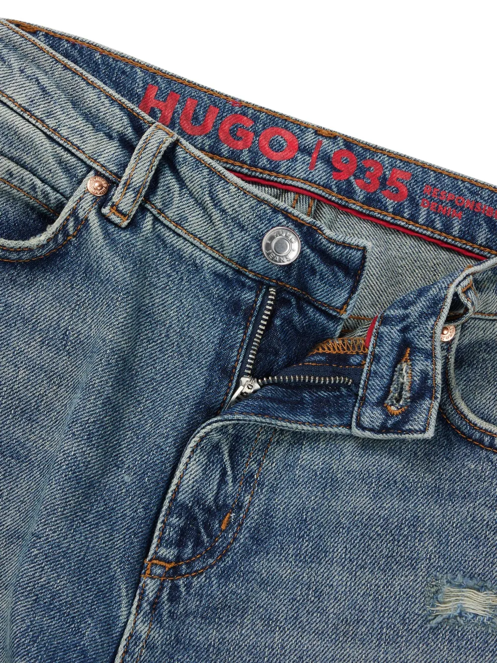 HUGO Jeans affusolati con applicazione | Image 6