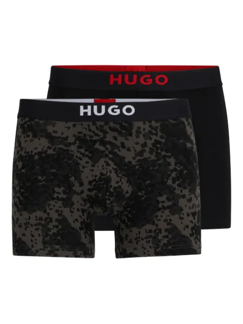 HUGO Kit 2 cuecas boxer com logo no cós