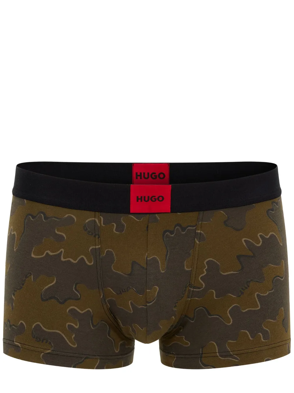 HUGO Cueca boxer com estampa camuflada | Marrom | Image 1