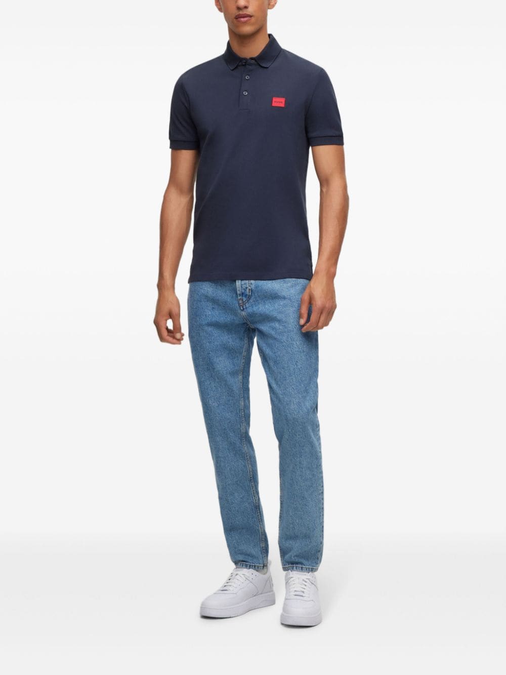 HUGO Slim-fit jeans Blauw