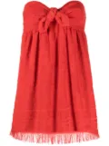 ZIMMERMANN Alight towelling minidress - Red
