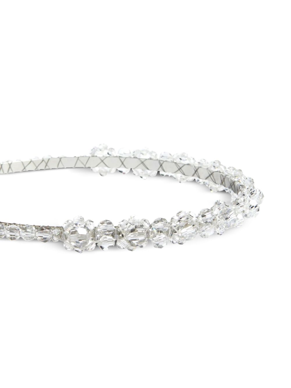 Simone Rocha daisy chain crystal-embellished headband - Beige