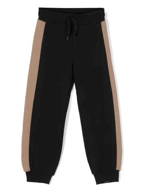 Fendi Kids side-stripe cotton track pants