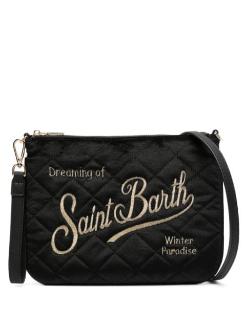 MC2 Saint Barth Parisienne embroidered clutch bag