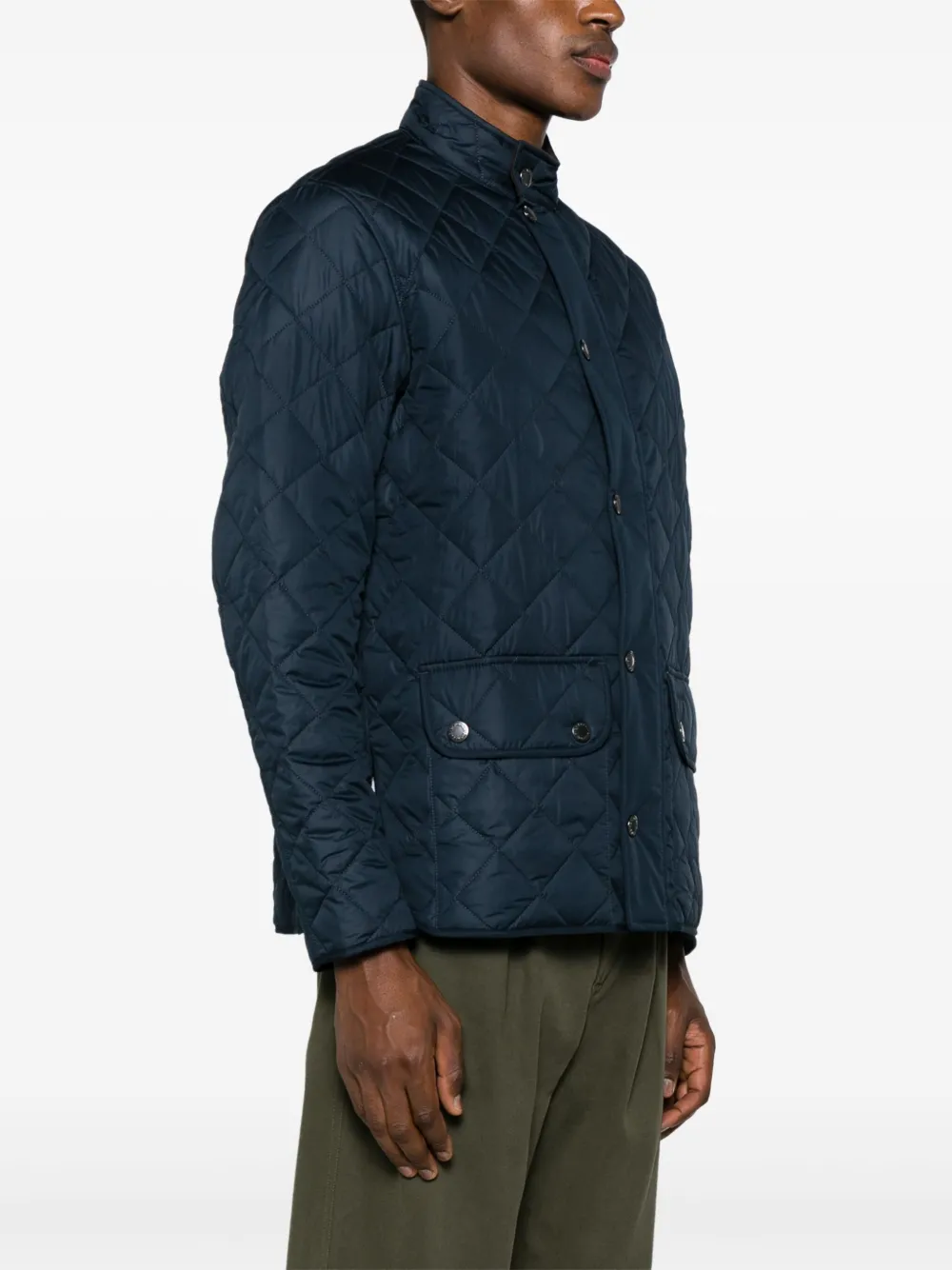 Barbour Gewatteerd jack Blauw