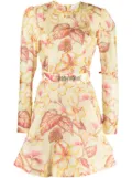 ZIMMERMANN Hibiscus floral-print minidress - Blue