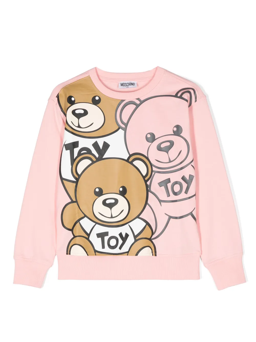 Moschino Kids Katoenen sweater Roze