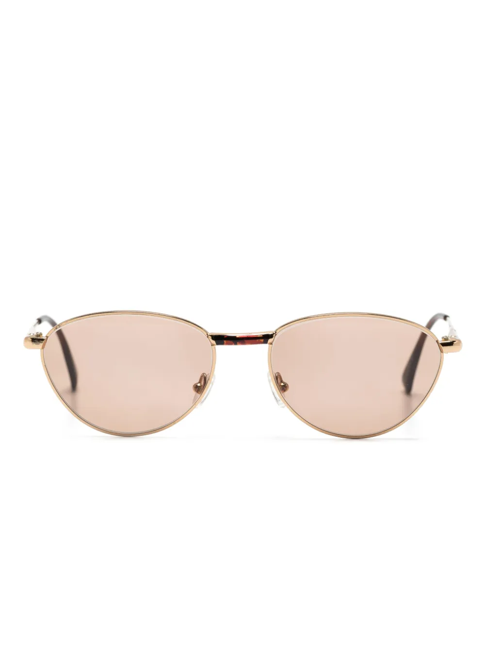 Gucci Eyewear Zonnebril met rond montuur Goud