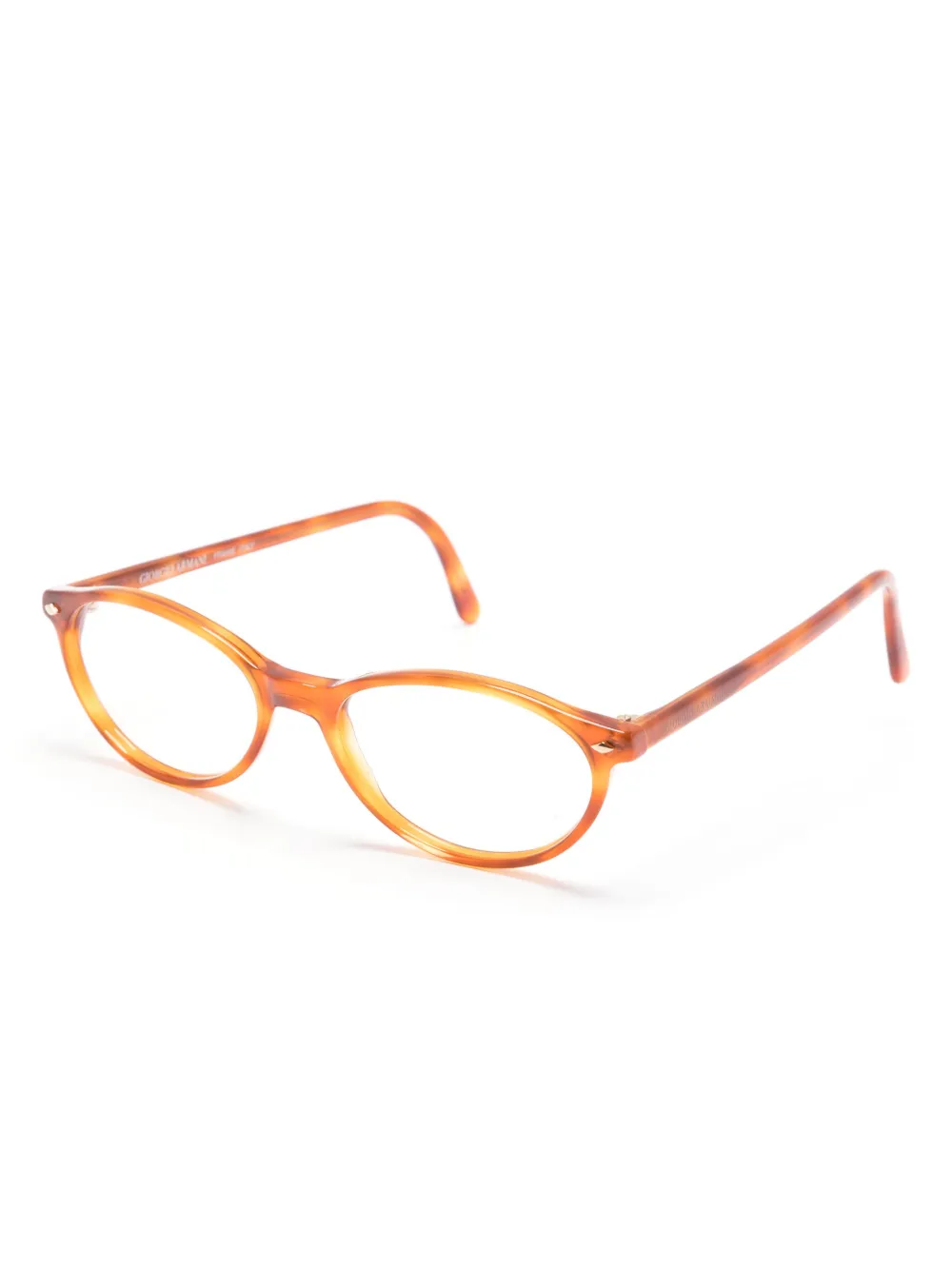 Giorgio Armani Zonnebril met ovaal montuur - Bruin