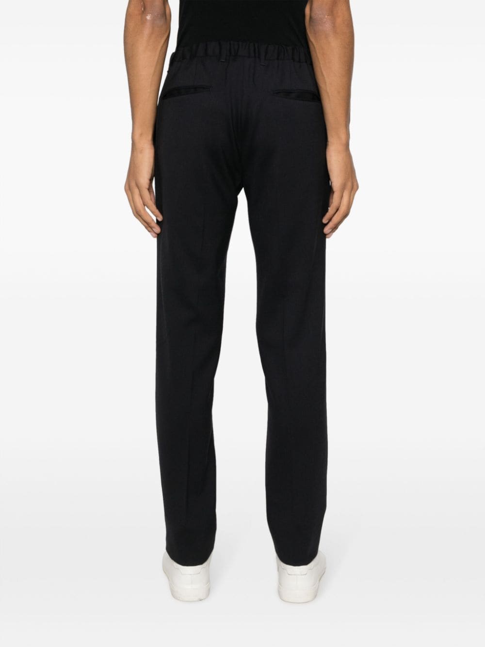Shop Incotex Tailored Wool-blend Trousers In Blue