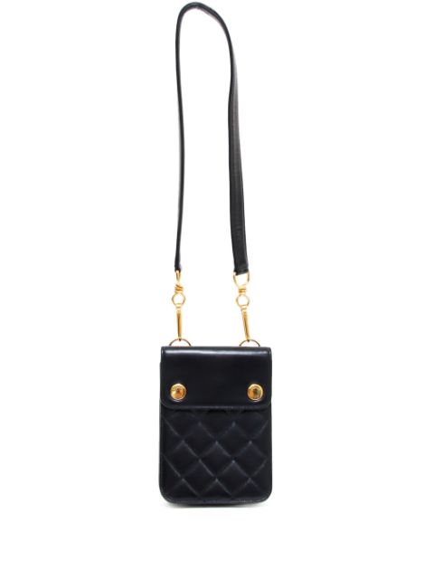 CHANEL 1996 diamond-quilted leather pouch Women