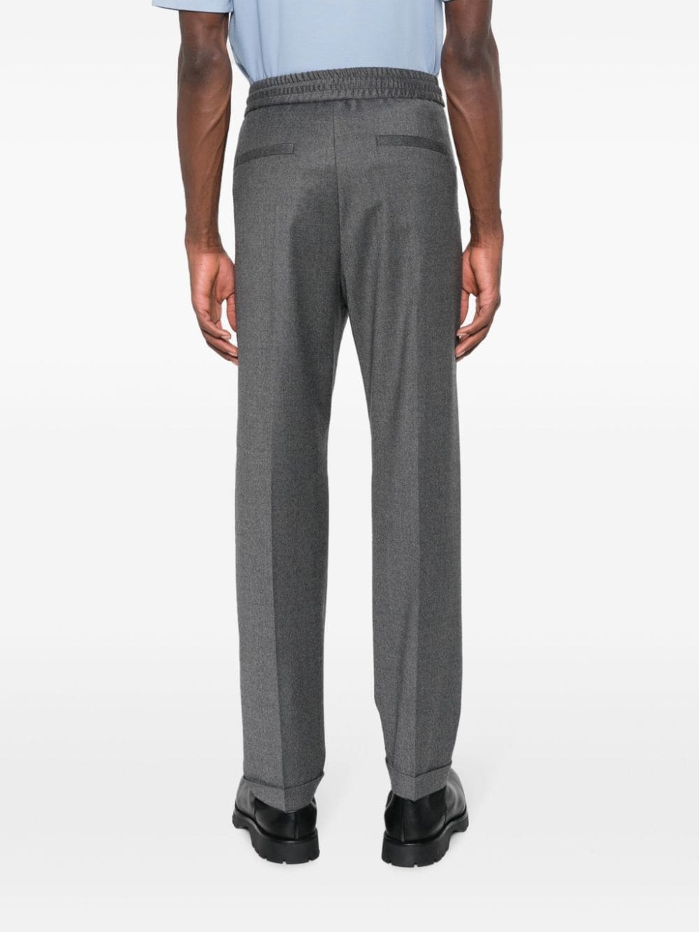 Shop Hugo Gauerd Tailored-cut Trousers In Grey