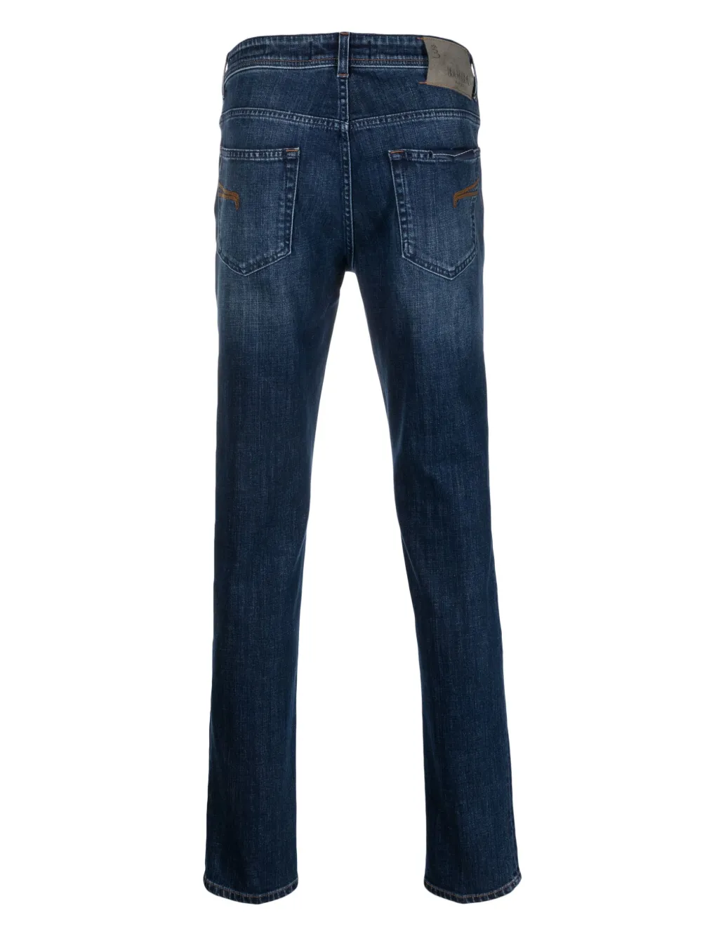 Barba Jeans met logopatch - Blauw