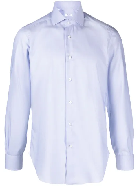 Barba classic-collar cotton shirt