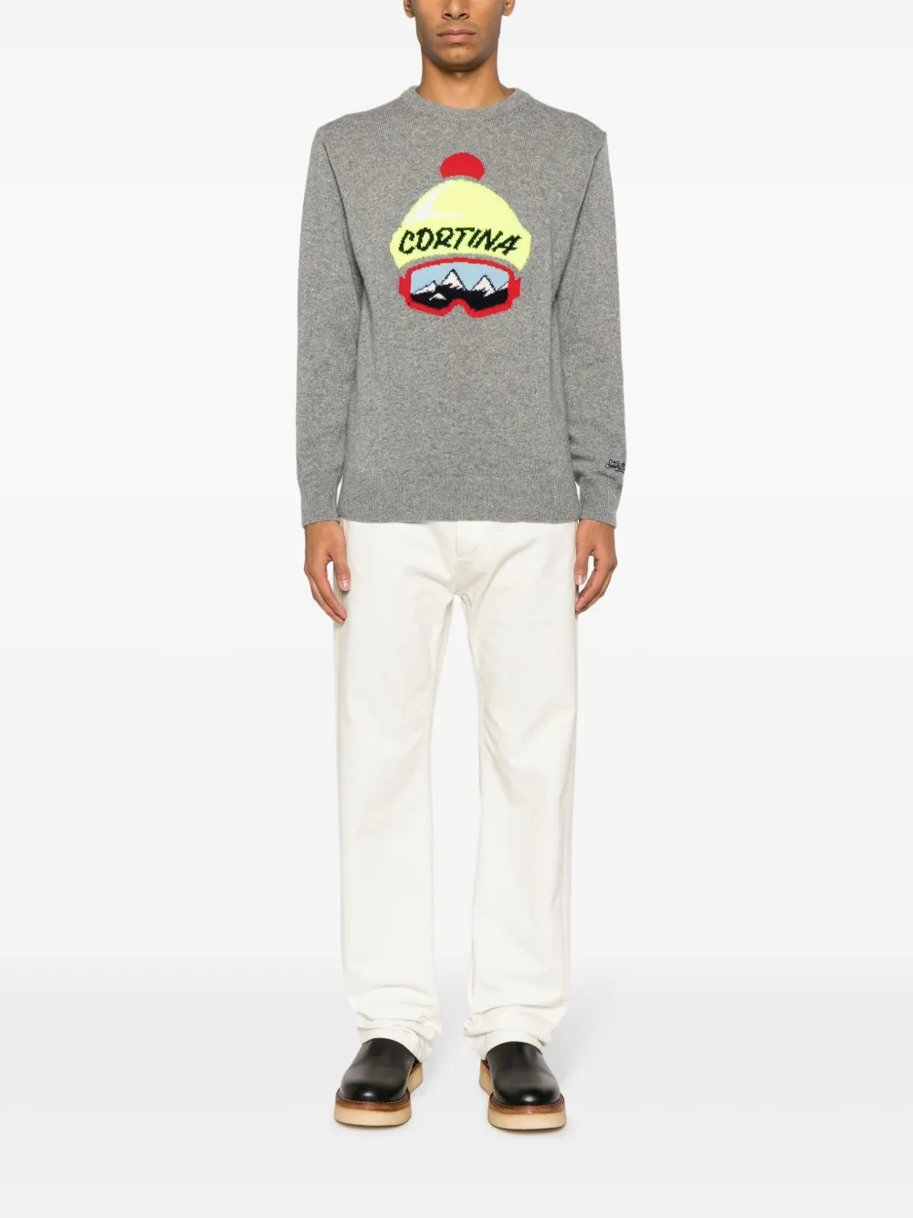 MC2 Saint Barth Cortina Hat intarsia-knit jumper - Grijs