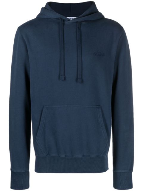 MC2 Saint Barth logo-embroidered cotton hoodie Men