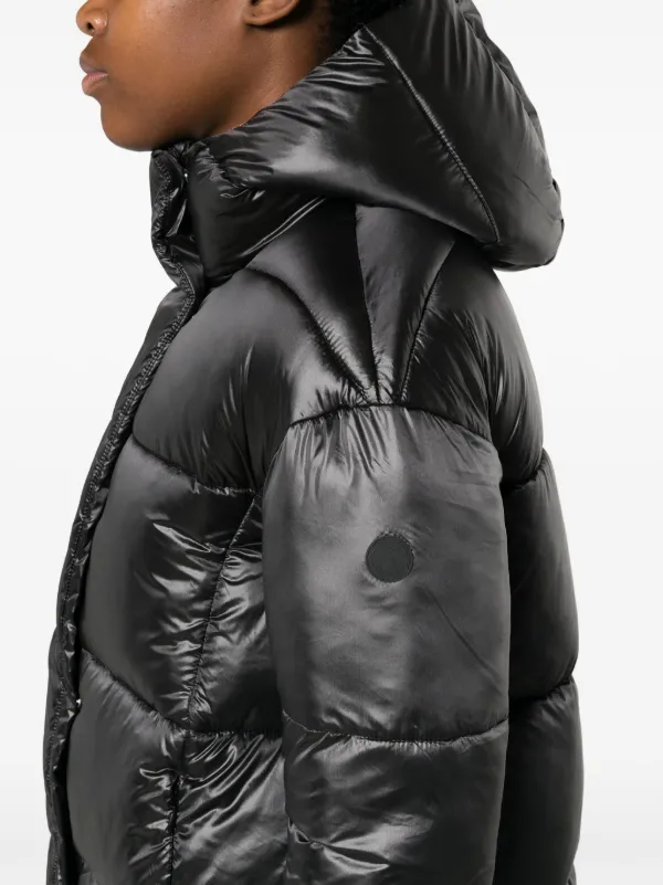 Save The Duck Sida logo patch Padded Puffer Jacket Farfetch