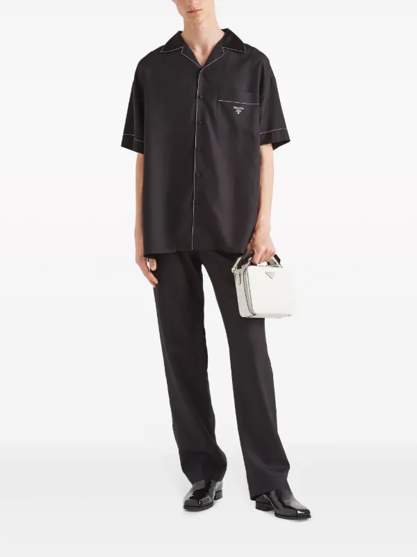 Prada シルク パンツ | ブラック | FARFETCH JP