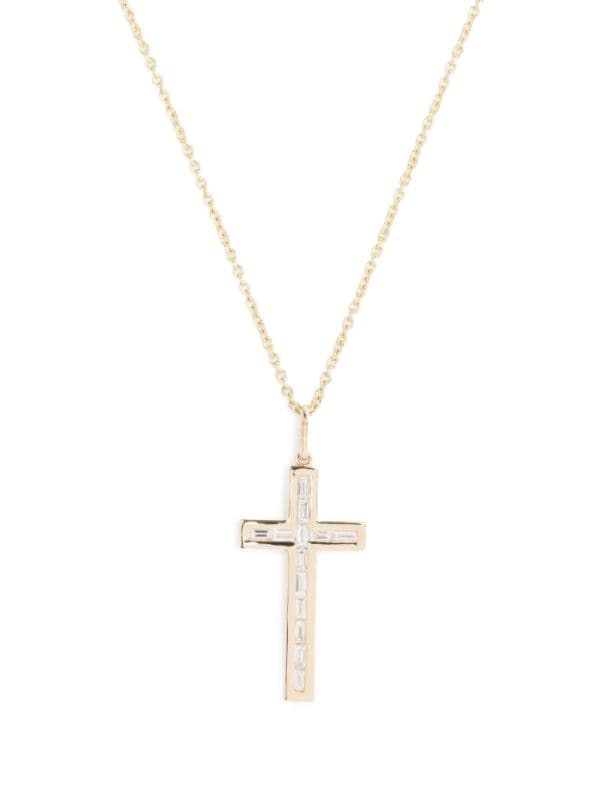 Gold and diamond hot sale cross pendants