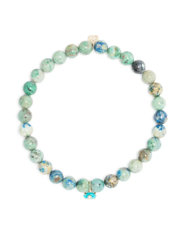 Sydney Evan 14kt Yellow Gold Evil Eye Bracelet
