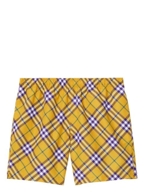 Burberry check-print swim shorts