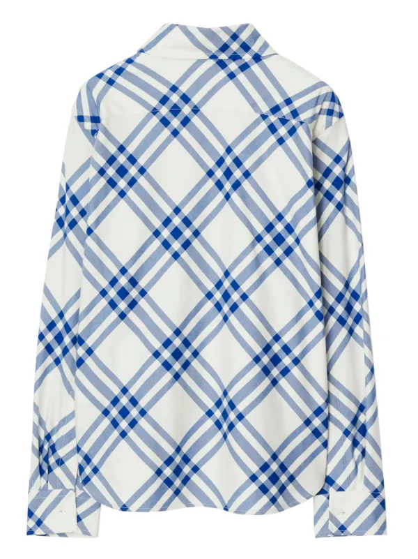 Burberry flannel blue outlet