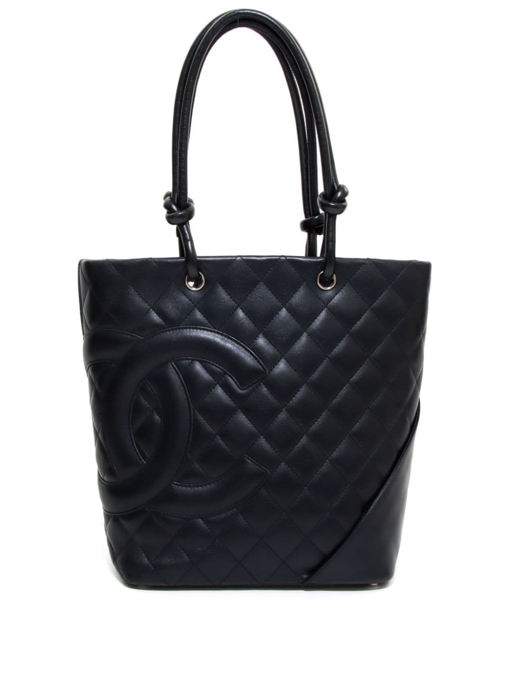 Pre-owned Chanel 2004-2005 Cambon Tote Bag In Black
