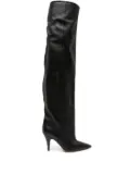 KHAITE River 90mm knee boots - Black