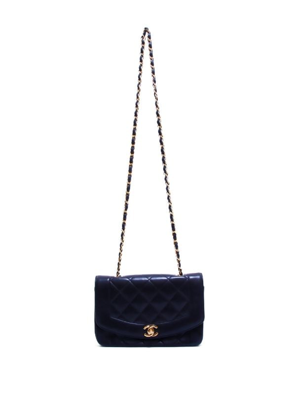 Black Chanel Diana Flap Crossbody Bag