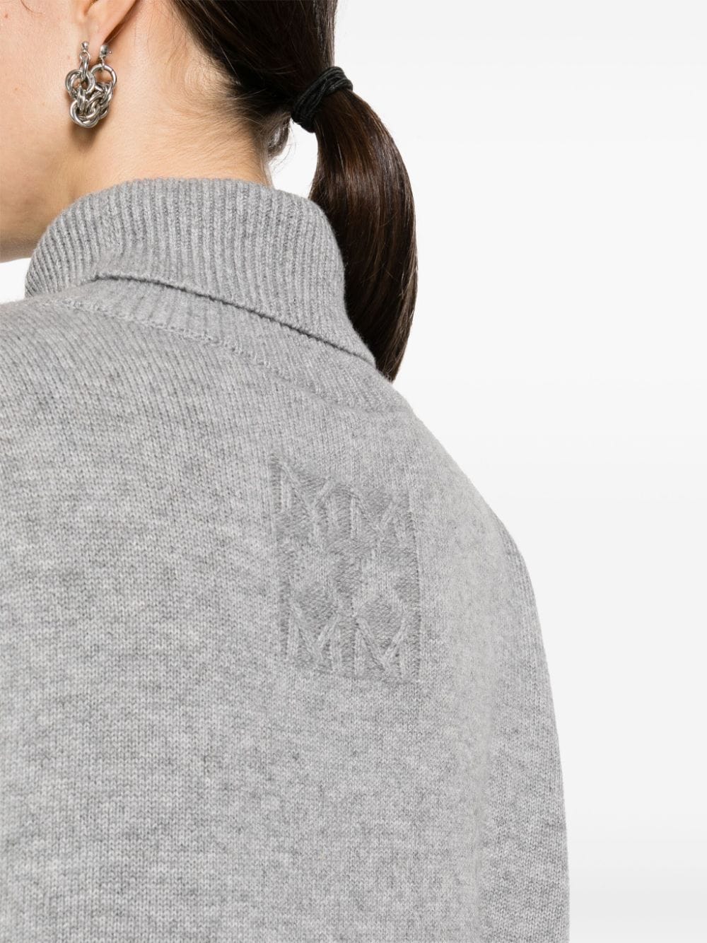 Shop Max & Moi Prairie Cashmere Jumper In Grey