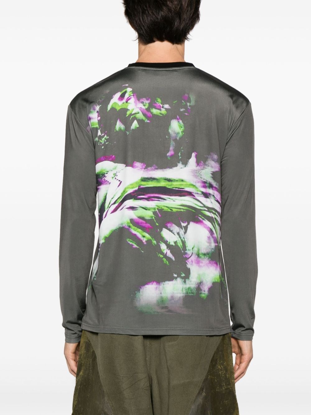 Shop Andersson Bell Linycius Graphic-print T-shirt In Green