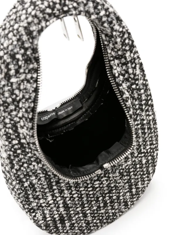 Coperni ブラックレザーショルダーバッグ Coperni U.F.O レザーショルダーバッグ | ブラック | FARFETCH JP