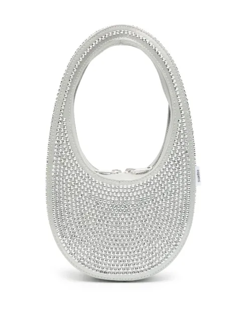 Coperni crystal-embellished mini swipe bag