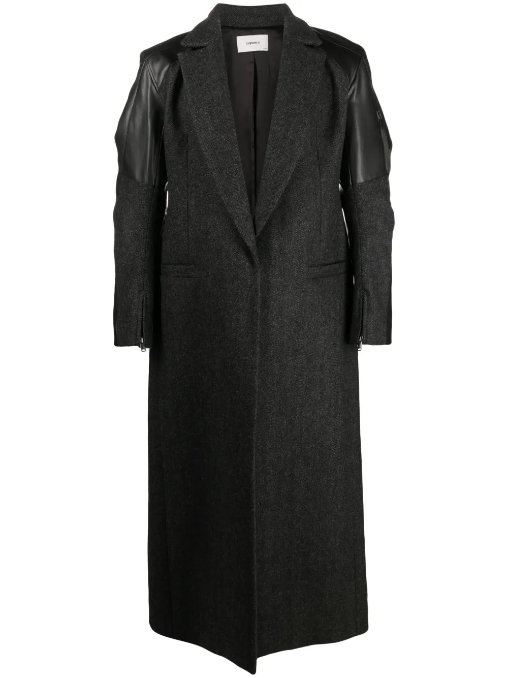 Coperni Hybrid Mantel mit Zickzackmuster | Grau | Image 1
