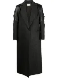 Coperni Hybrid tailored chevron coat - Grey