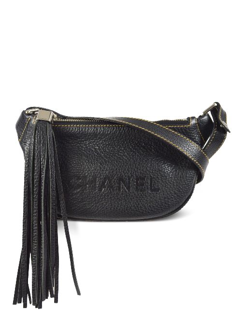 CHANEL Pre-Owned 2002 Fringe leather shoulder bag WOMEN