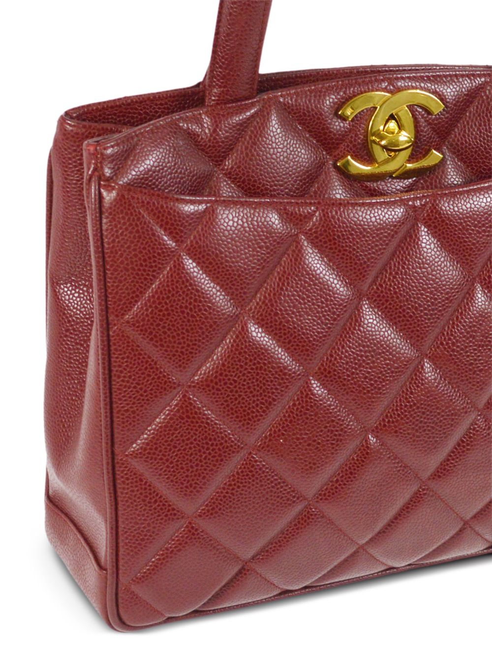 CHANEL 1995 CC turn-lock leather handbag Women