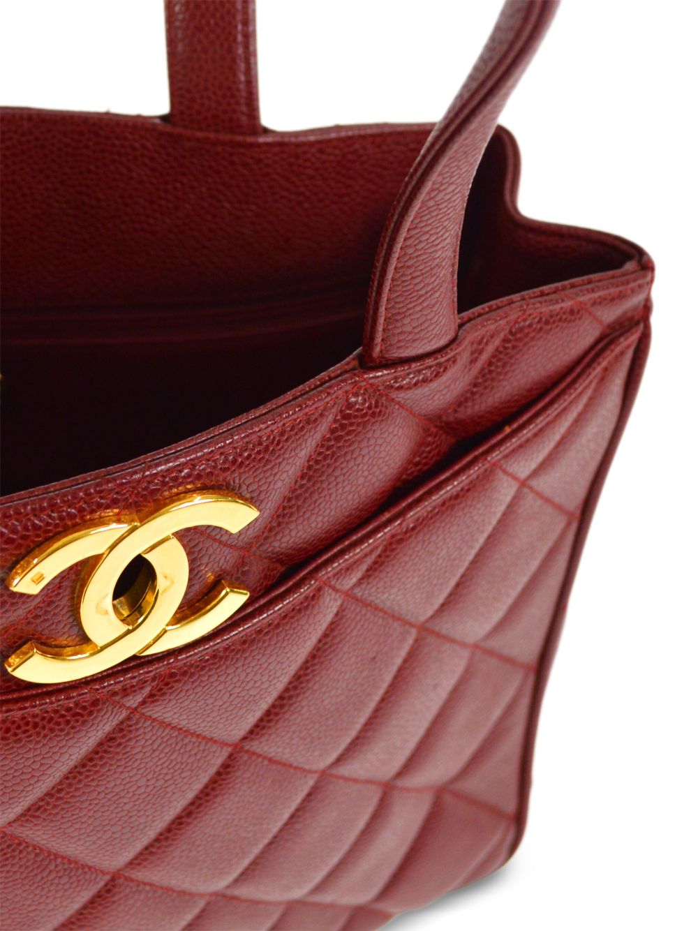 CHANEL 1995 CC turn-lock leather handbag Women