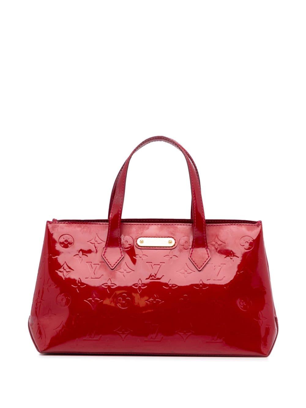 Pre-owned Louis Vuitton 2010  Monogram Vernis Wilshire Pm In Red