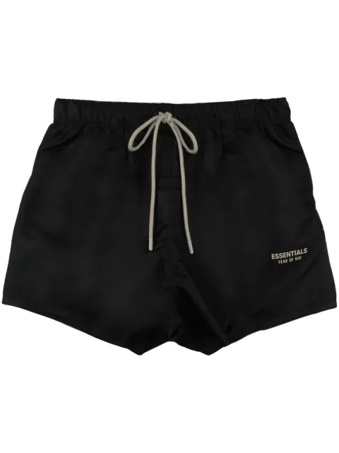 FEAR OF GOD ESSENTIALS loog-print drawstring shorts