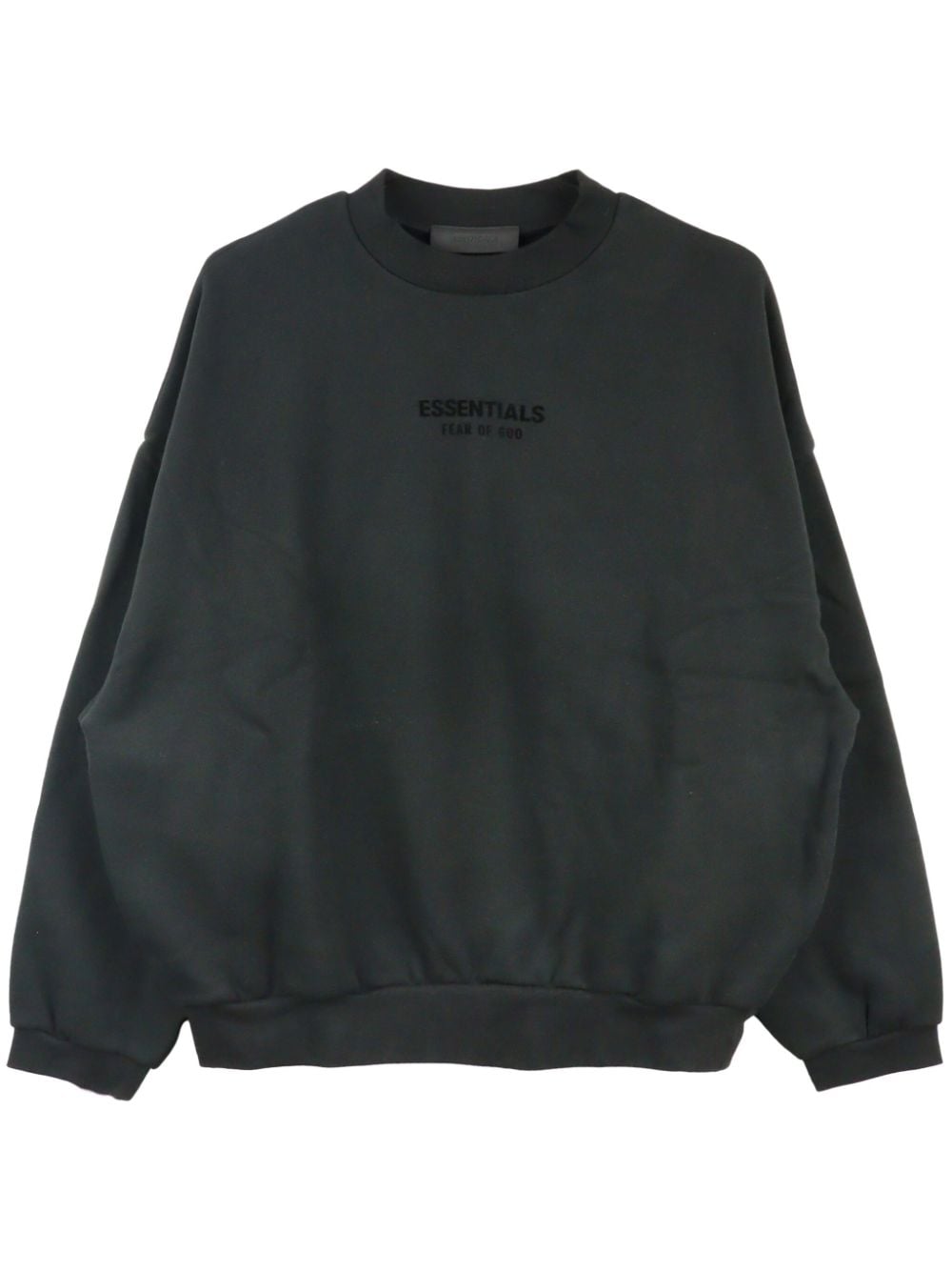 Essentials Logo-appliqué Cotton-blend Sweatshirt In Grey