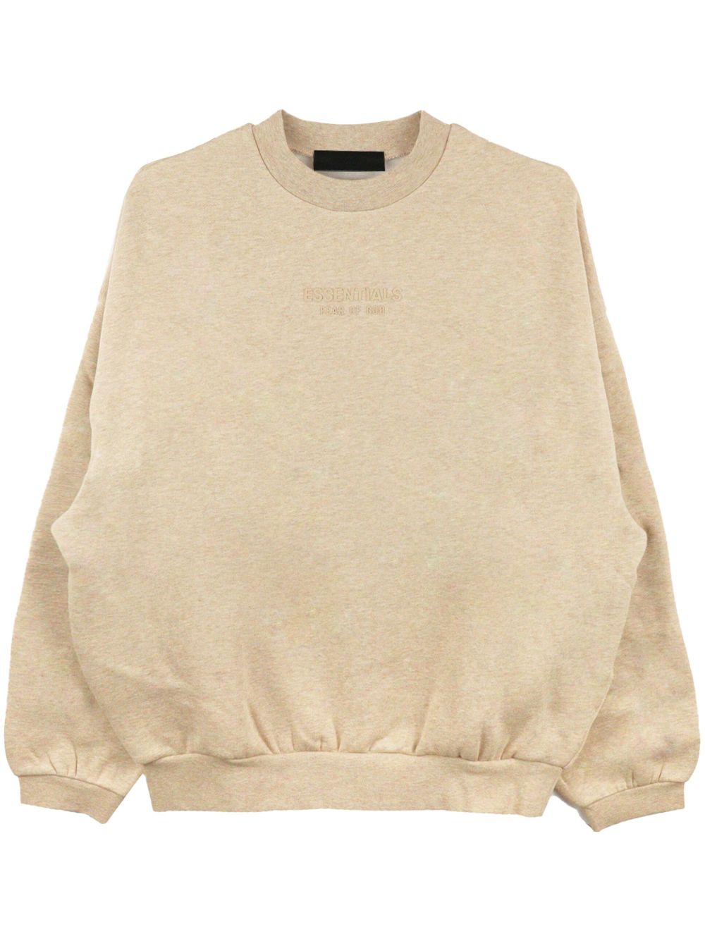 FEAR OF GOD ESSENTIALS Sweater met geborduurd logo Beige