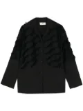 Muller Of Yoshiokubo Surge fringed shirt - Black