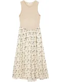 Muller Of Yoshiokubo floral-print panelled dress - Yellow