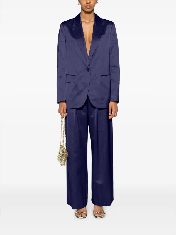 Forte Forte フローラル ワイドパンツ | パープル | FARFETCH JP