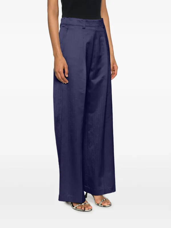 Forte Forte フローラル ワイドパンツ | パープル | FARFETCH JP