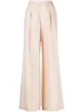 Forte Forte lurex high-waist palazzo trousers - Pink