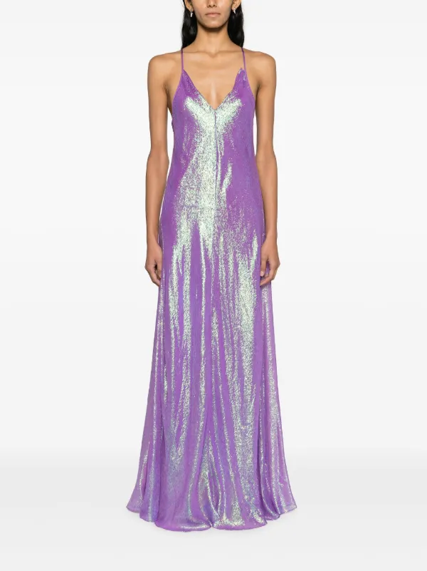 Forte Forte Vestido Largo Con Efecto Tornasolado Farfetch