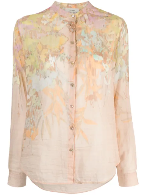 Forte Forte floral-pattern semi-sheer blouse